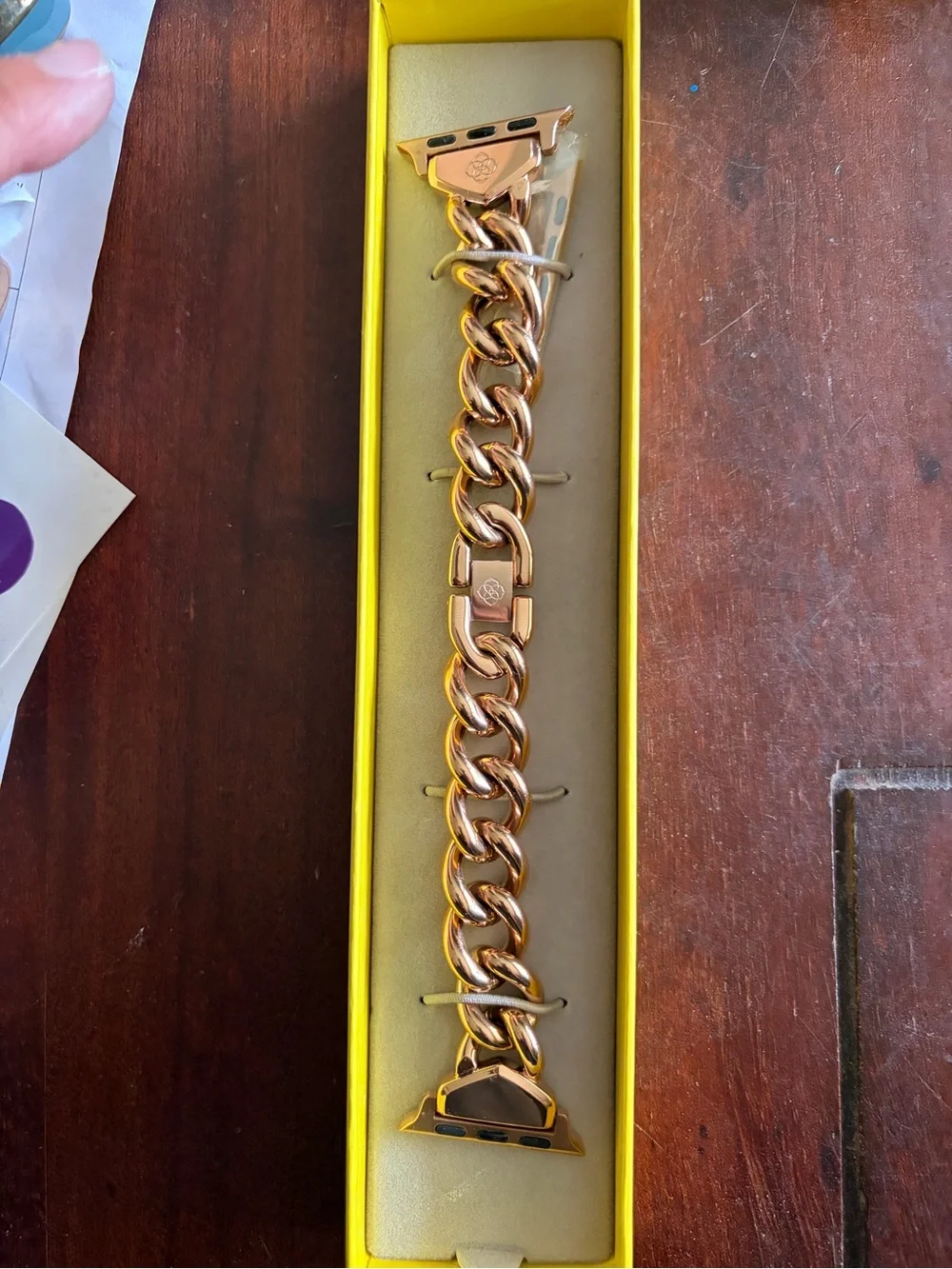 Kendra Scott Rose gold chain watch band M/L
